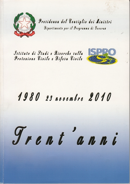 Pubblicazione trentennale sisma 1980 - Copertina